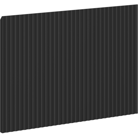 Mexen Rivel Ribbed Front for Bathroom Cabinet Body 45 x 43.5 cm, Matte Black - 91A20-0450-470-1-71
