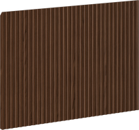 Mexen Rivel fluted front for bathroom cabinet body 60 x 43.5 cm, walnut - 91A20-0600-470-1-86