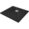 Mexen Stone+ composite shower tray square 90 x 90 cm, black - 44709090