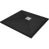 Mexen Stone+ composite square shower tray 90 x 90 cm, black - 44709090