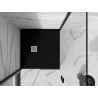 Mexen Stone+ composite shower tray square 90 x 90 cm, black - 44709090