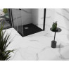 Mexen Stone+ composite square shower tray 100 x 100 cm, black - 44701010