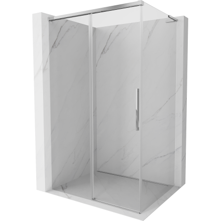 Mexen Rox L sliding shower enclosure 120 x 110 cm, transparent, chrome - 8C2L-120-110-01-00