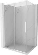 Mexen Rox L sliding shower cabin 95 x 80 cm, transparent, white - 8C2L-095-080-20-00