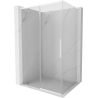 Mexen Rox L sliding shower enclosure 115 x 100 cm, transparent, white - 8C2L-115-100-20-00