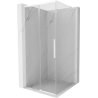 Mexen Rox L sliding shower enclosure 120 x 120 cm, transparent, white - 8C2L-120-120-20-00