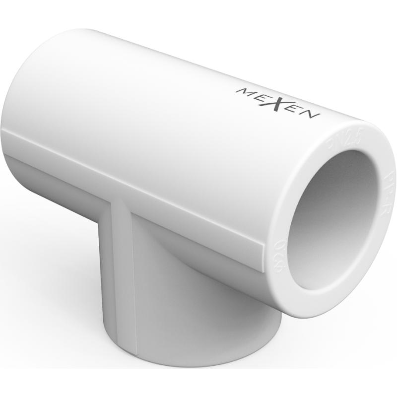 Mexen PPR welded tee for PPR pipes 63 x 63 x 63, PN25 - W97330-636363-00