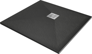 Mexen Stone+ square composite shower tray 70 x 70 cm, Anthracite - 44717070