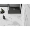 Mexen Stone+ composite square shower tray 80 x 80 cm, anthracite - 44718080