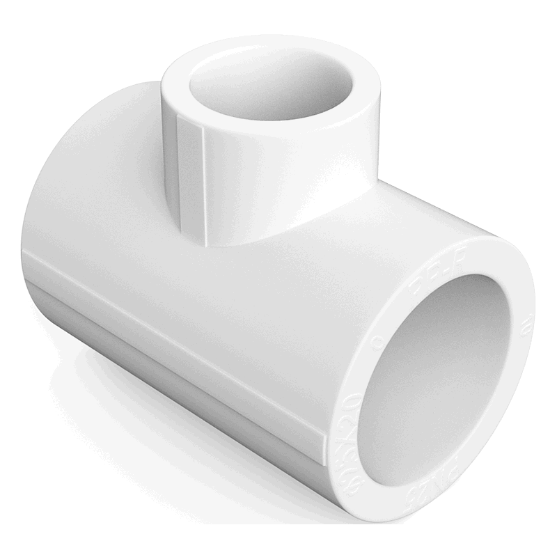 Mexen PPR welded reducing tee for PPR pipes 63 x 25 x 63, PN25 - W97331-632563-00