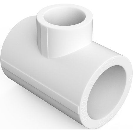 Mexen PPR welded reducing tee for PPR pipes 63 x 40 x 63, PN25 - W97331-634063-00