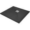 Mexen Stone+ composite square shower tray 80 x 80 cm, anthracite - 44718080