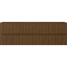 Mexen Rivel bathroom cabinet under sink 140 cm, 2 drawers, fluted, walnut - 91A20-14047-2-BFF86