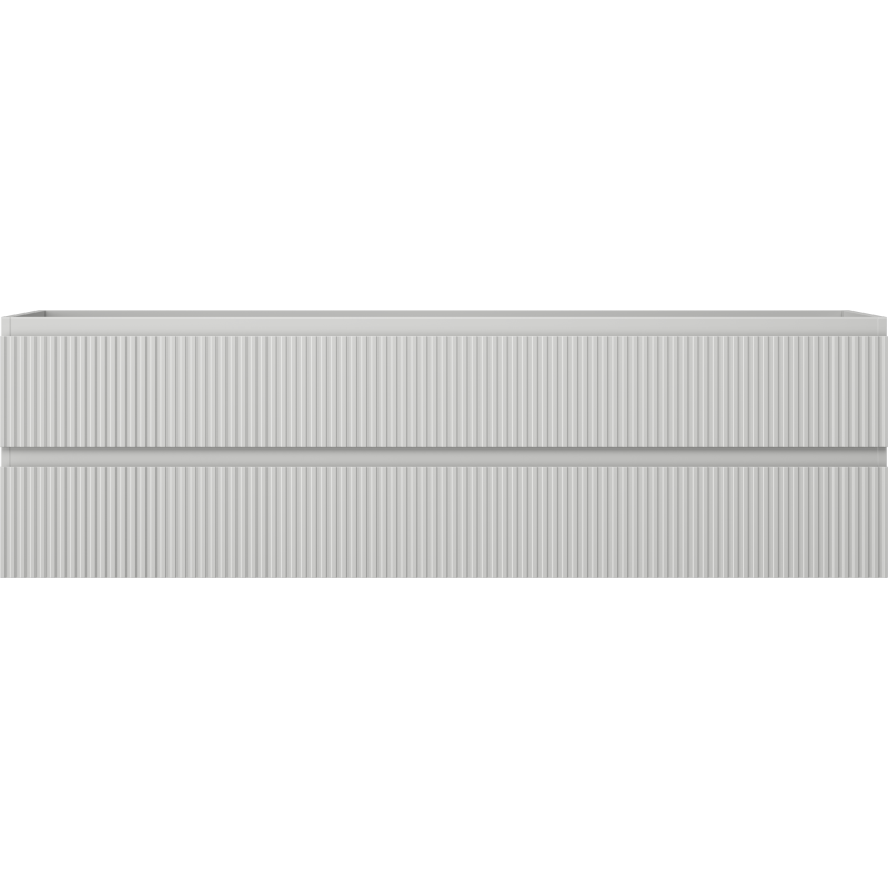 Mexen Rivel bathroom cabinet 160 cm, 2 drawers, grooved, matte grey - 91A20-16047-2-BFF62