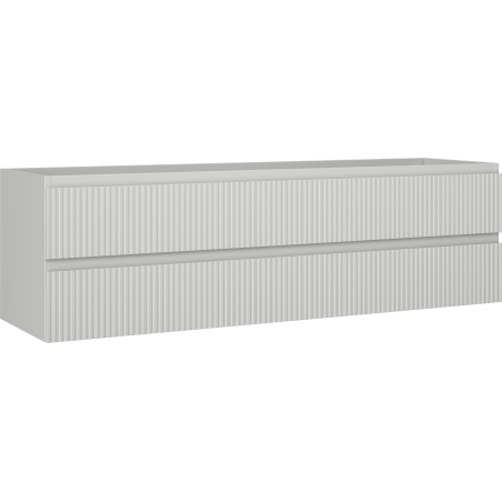 Mexen Rivel bathroom cabinet 160 cm, 2 drawers, grooved, matte grey - 91A20-16047-2-BFF62