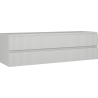 Mexen Rivel bathroom cabinet under sink 160 cm, 2 drawers, grooved, matte gray - 91A20-16047-2-BFF62