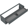 Mexen Rivel 160 cm Bathroom Cabinet Under Sink, 2 Drawers, Grooved, Matte Graphite - 91A20-16047-2-BFF66