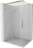 Mexen Rox L sliding shower cubicle 100 x 110 cm, transparent, gold - 8C2L-100-110-50-00