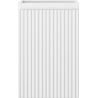 Mexen Rivel bathroom cabinet under sink 30 cm, 1 door, ribbed, white matte - 91A21-03047-1-BF01