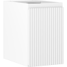 Mexen Rivel bathroom cabinet under sink 30 cm, 1 door, ribbed, white matte - 91A21-03047-1-BF01
