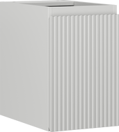 Mexen Rivel bathroom cabinet under-sink 30 cm, 1 door, grooved, matte gray - 91A21-03047-1-BF62
