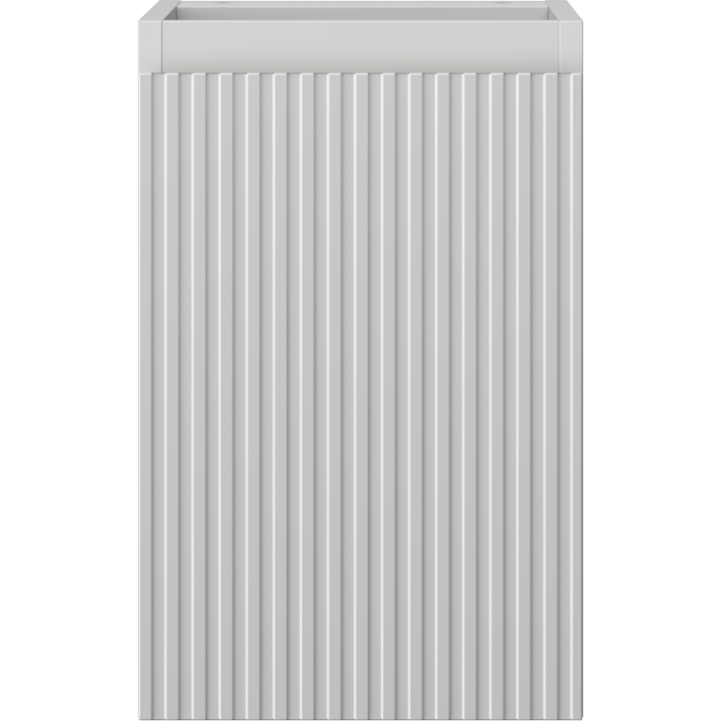 Mexen Rivel bathroom cabinet for washbasin 30 cm, 1 door, grooved, matte grey - 91A21-03047-1-BF62