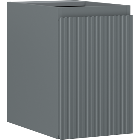 Mexen Rivel bathroom cabinet for washbasin 30 cm, 1 door, fluted, matte graphite - 91A21-03047-1-BF66