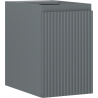 Mexen Rivel bathroom cabinet for washbasin 30 cm, 1 door, fluted, matte graphite - 91A21-03047-1-BF66
