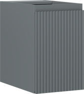 Mexen Rivel bathroom cabinet for washbasin 30 cm, 1 door, fluted, matte graphite - 91A21-03047-1-BF66