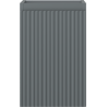 Mexen Rivel bathroom cabinet for washbasin 30 cm, 1 door, fluted, matte graphite - 91A21-03047-1-BF66