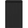 Mexen Rivel bathroom cabinet under sink 30 cm, 1 door, grooved, matte black - 91A21-03047-1-BF71