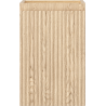 Mexen Rivel bathroom cabinet under sink 30 cm, 1 door, grooved, oak - 91A21-03047-1-BF81