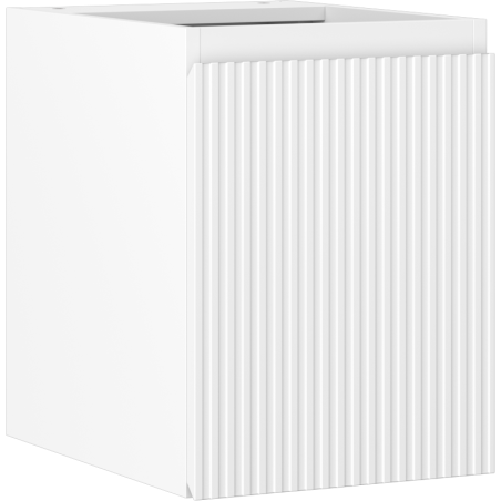 Mexen Rivel bathroom cabinet 35 cm, 1 door, grooved, matte white - 91A21-03547-1-BF01