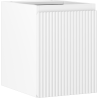 Mexen Rivel bathroom cabinet 35 cm, 1 door, grooved, matte white - 91A21-03547-1-BF01