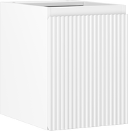 Mexen Rivel bathroom cabinet under sink 35 cm, 1 door, grooved, white matte - 91A21-03547-1-BF01