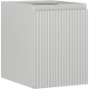 Mexen Rivel bathroom cabinet under sink 35 cm, 1 door, grooved, matte gray - 91A21-03547-1-BF62