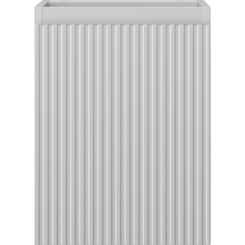 Mexen Rivel bathroom cabinet under sink 35 cm, 1 door, grooved, matte grey - 91A21-03547-1-BF62