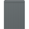 Mexen Rivel bathroom cabinet under-sink 35 cm, 1 door, fluted, matte graphite - 91A21-03547-1-BF66