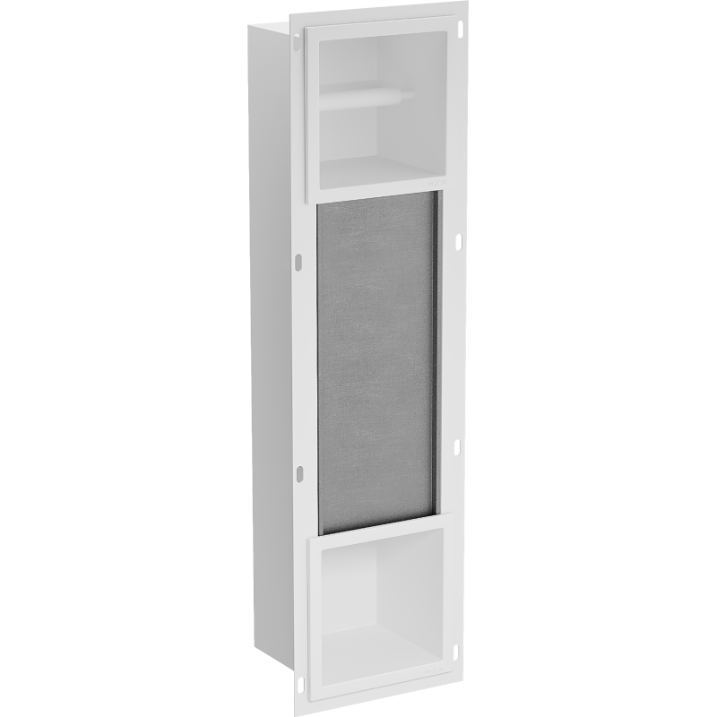 Mexen X-Wall-BP toilet paper holder with magazine rack, white - 1924
