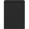Mexen Rivel bathroom cabinet for washbasin 35 cm, 1 door, grooved, black matte - 91A21-03547-1-BF71