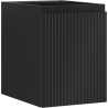 Mexen Rivel bathroom cabinet for washbasin 35 cm, 1 door, grooved, black matte - 91A21-03547-1-BF71