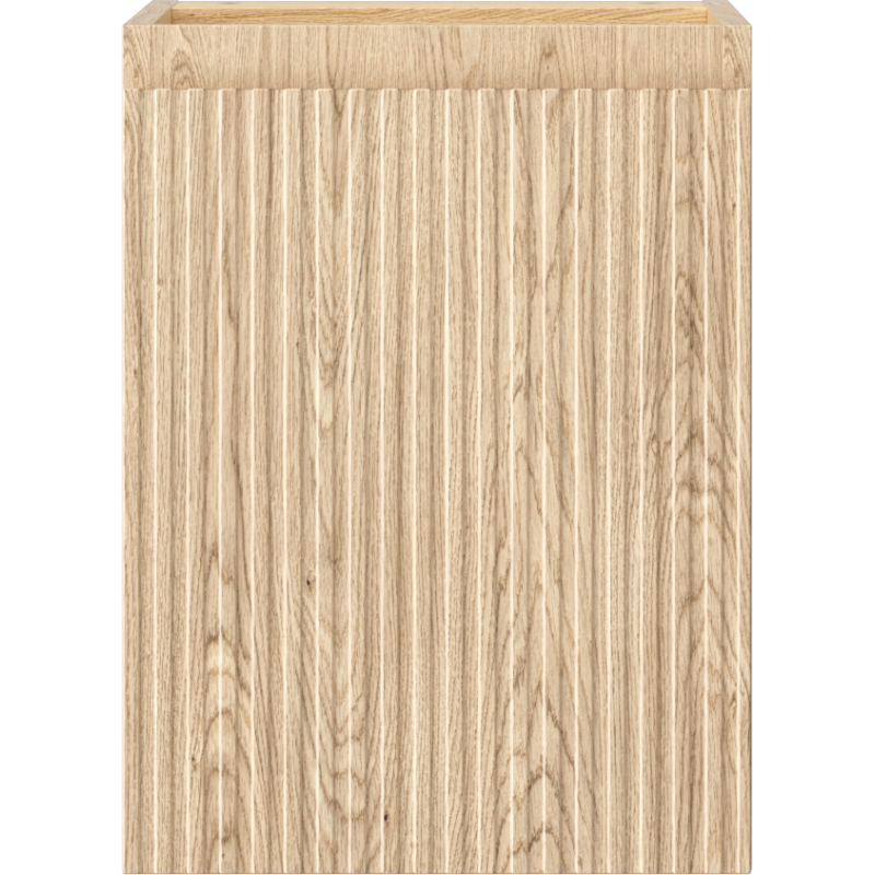 Mexen Rivel bathroom cabinet for washbasin 35 cm, 1 door, fluted, oak - 91A21-03547-1-BF81