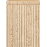 Mexen Rivel bathroom cabinet under sink 35 cm, 1 door, fluted, oak - 91A21-03547-1-BF81