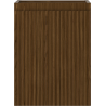 Mexen Rivel Bathroom Cabinet Under Sink 35 cm, 1 Door, Fluted, Walnut - 91A21-03547-1-BF86
