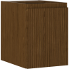 Mexen Rivel Bathroom Cabinet Under Sink 35 cm, 1 Door, Fluted, Walnut - 91A21-03547-1-BF86