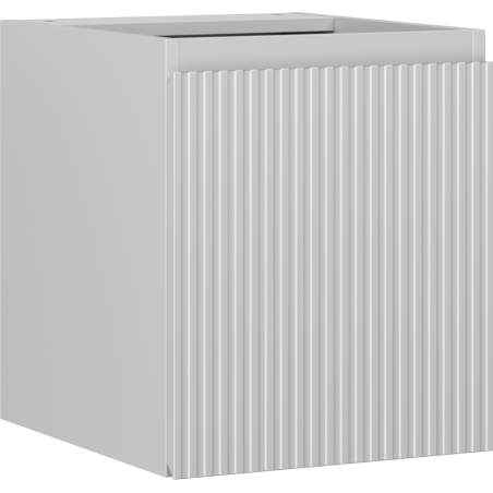 Mexen Rivel bathroom cabinet under sink 40 cm, 1 door, grooved, matte gray - 91A21-04047-1-BF62