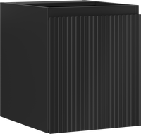 Mexen Rivel bathroom cabinet 40 cm, 1 door, fluted, black matte - 91A21-04047-1-BF71