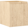 Mexen Rivel bathroom cabinet for washbasin 40 cm, 1 door, grooved, oak - 91A21-04047-1-BF81