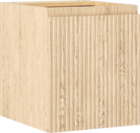 Mexen Rivel bathroom cabinet for washbasin 40 cm, 1 door, grooved, oak - 91A21-04047-1-BF81