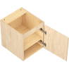 Mexen Rivel bathroom cabinet under the sink 40 cm, 1 door, fluted, oak - 91A21-04047-1-BF81